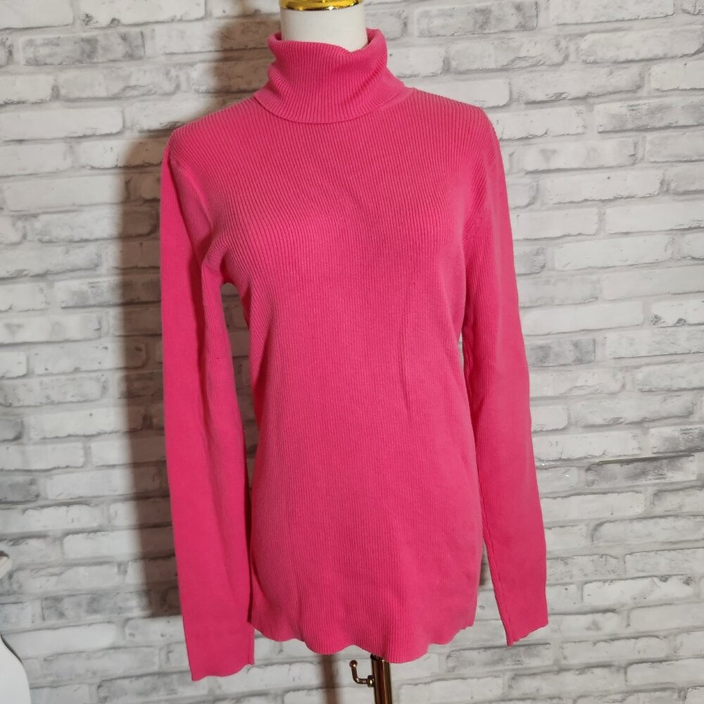 Old Navy Pink Barbiecore Turtleneck Sweater